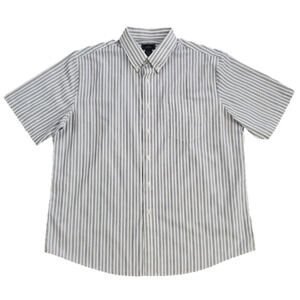 3/$20 Dockers White Striped Wrinkle Free Button-Up Shirt